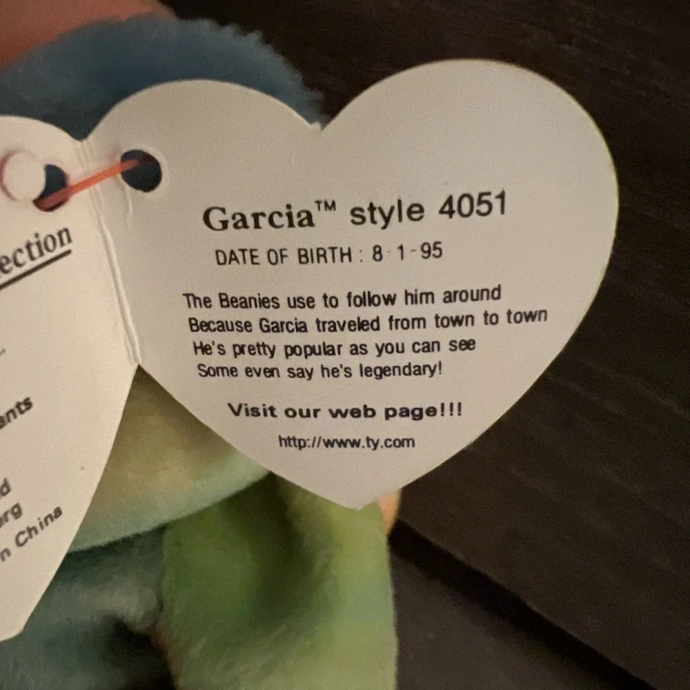 Ty Beanie Bear Garcia‎ 1993